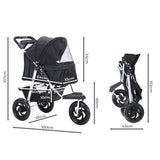 PaWz Pet Stroller Pram Dog Carrier Trailer - Front View