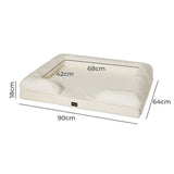 PaWz Memory Foam Pet Sofa Bed - Front View