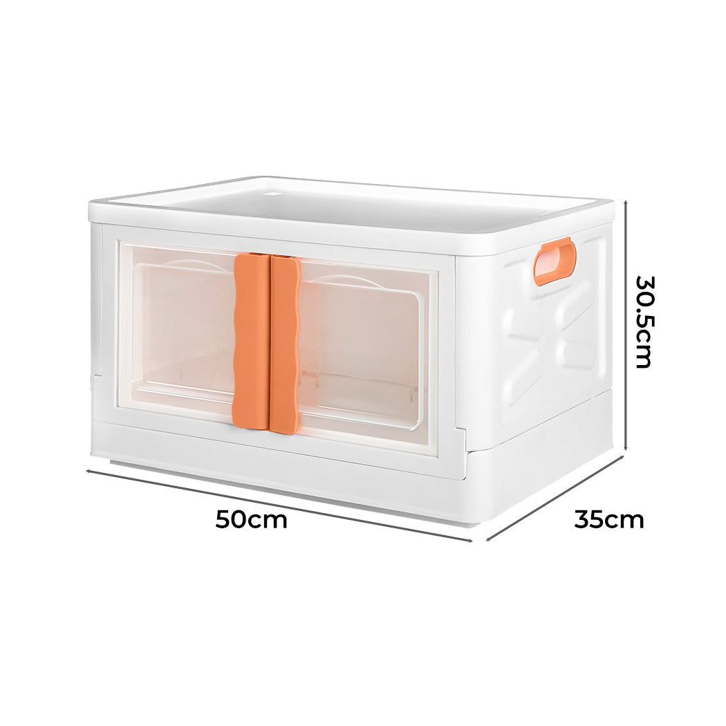 Storage Container Stackable Plastic Pink-1954802601056931842