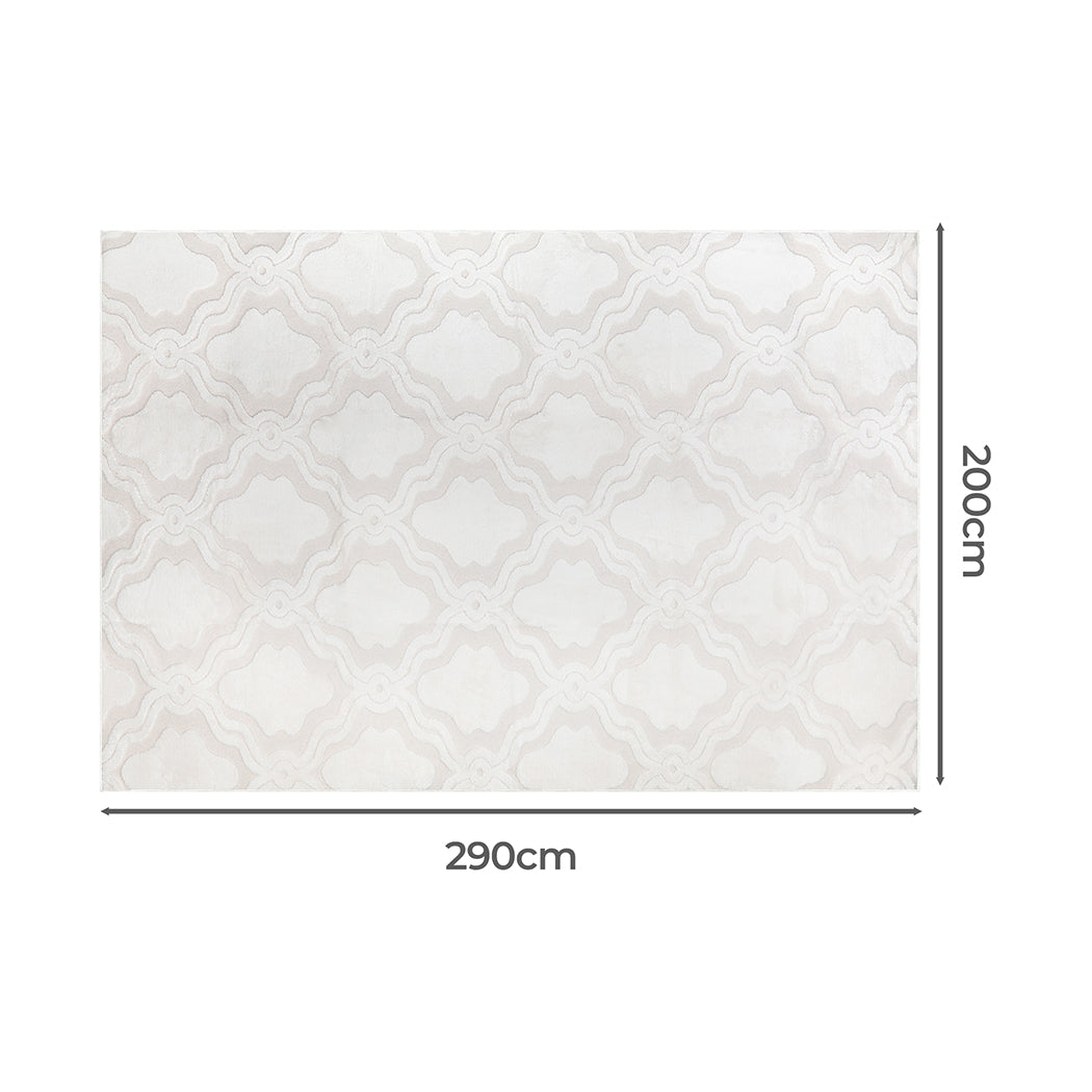 Marlow Floor Rugs Soft Shaggy 10mm Pile 200x290-1954802392067346434