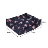 PaWz Dog Calming Bed Pet Cat Washable XL X-Large - Front View