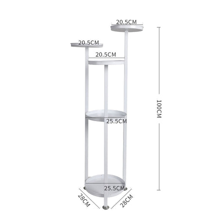 Levede Plant Stand Outdoor Indoor Flower White Medium-2006732929799163906