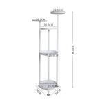 Levede Plant Stand Outdoor Indoor Flower White Medium-2006732929799163906