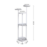 Levede Plant Stand Outdoor Indoor Flower White Medium - Front View
