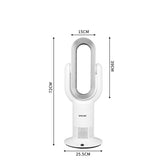 Spector Bladeless Fan Electric Cooler Silver - Front View
