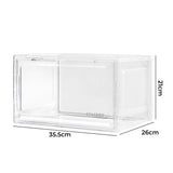 Stacked Shoe Box Acrylic Sneaker Display 1PC Clear - Front View