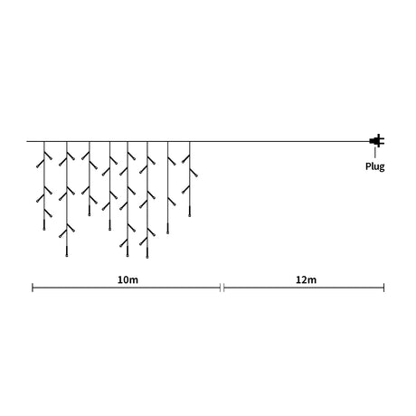 Curtain Fairy String Lights Wedding Multi Colour 500 LED-2018816775717785602