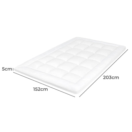 Dreamz Mattress Topper Pillowtop Cover Bed Protector Queen-1960920177524740098