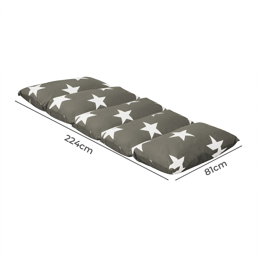Dreamz Foldable Mattress Kids Pillow Dark grey Large-2018816839198576642