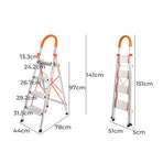 Traderight 4 Step Ladder Folding Aluminium-2006733183374200834