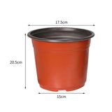 Lambu 100x Plastic Plant Pots Bulk Flowers XX-Large - Front View