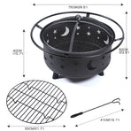 Fire Pit BBQ Grill Pits Outdoor Fireplace-2018816872790757378