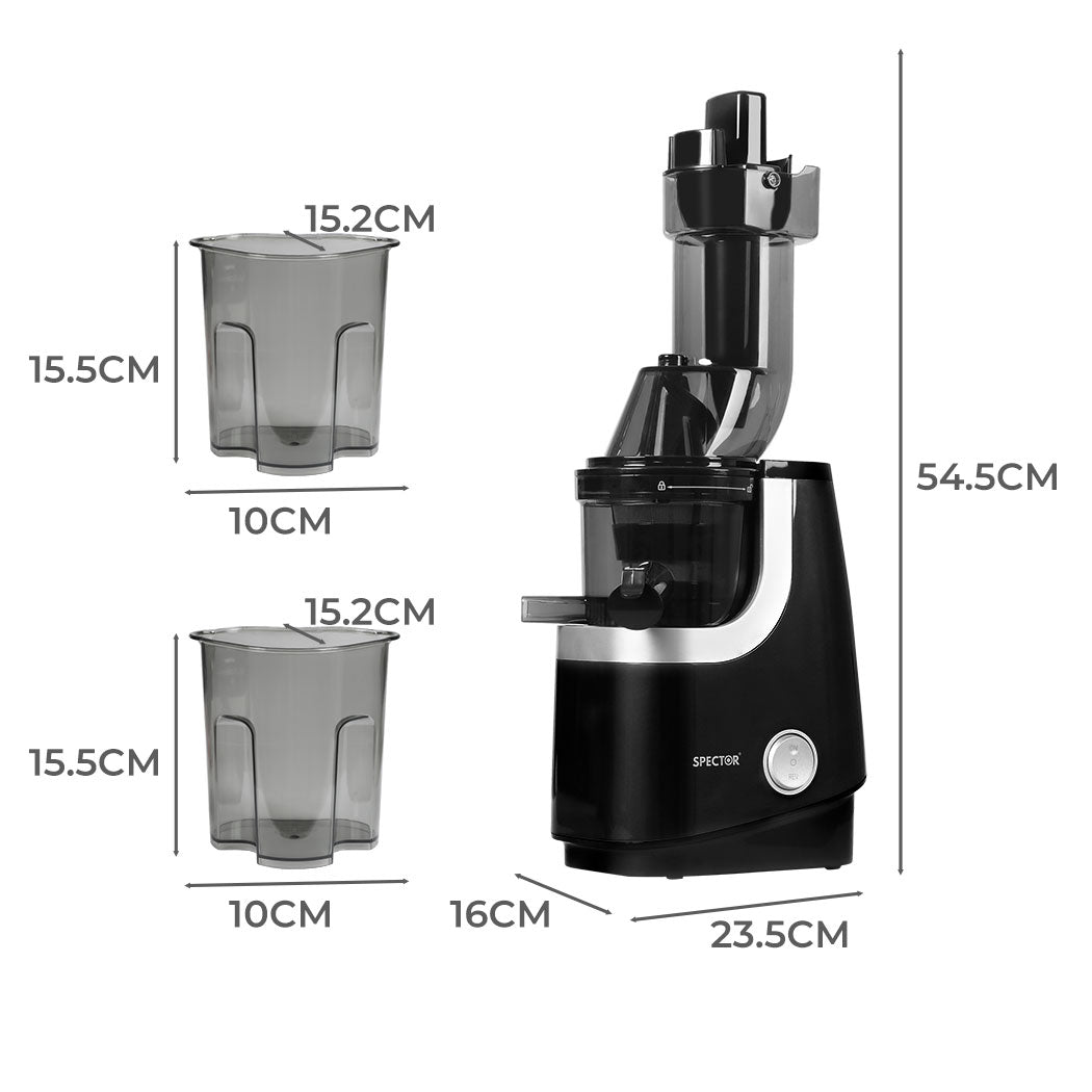 Spector Slow Juicer Cold Press Whole Black-2018816892524957698
