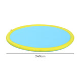 Pawz Splash Pad Kids Pet Sprinkler Water Play Mat 240cm - Front View