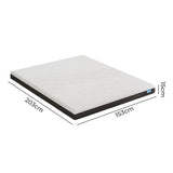 Dreamz Queen Mattress Gel Memory Foam Cooling Breathable 15cm Medium Firm - Front View