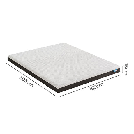 Dreamz Queen Mattress Gel Memory Foam Cooling Breathable 15cm Medium Firm-1954802369967558658