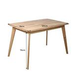 Levede Dining Table Coffee Tables Industrial - Front View