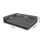 Pawz Orthopedic Dog Bed L Grey-2018816786702667778
