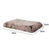 PaWz Dog Mat Pet Cat Calming Bed Memory S Coffee Small - Front View