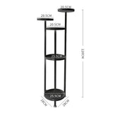 Levede Plant Stand Outdoor Indoor Flower Black Large-2018816769917063170