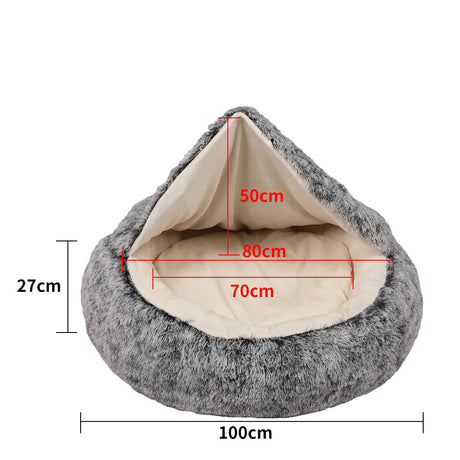 PaWz Pet Dog Calming Bed Warm Soft Plush XL X-Large-1954802545599844354