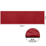 Marlow Extra Large Floor Rug Non Slip 90cm x 305cm Red-2006732691734663170