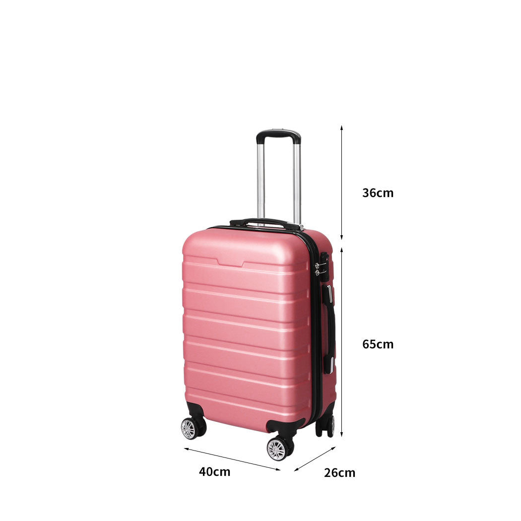 Slimbridge 24"Luggage Case Suitcase Rose Gold 24 inch-2006733065304543234