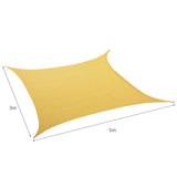 Mountview Sun Shade Sail Cloth Canopy Sand 180 - Front View