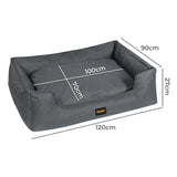 Pawz Waterproof Pet Dog Calming Bed - Front View