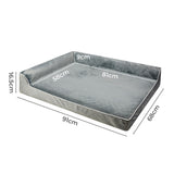 Pawz Orthopedic Dog Bed L Grey - Front View