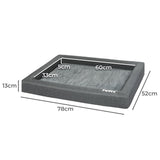 PaWz Memory Foam Pet Bed Calming Dog M Medium - Front View