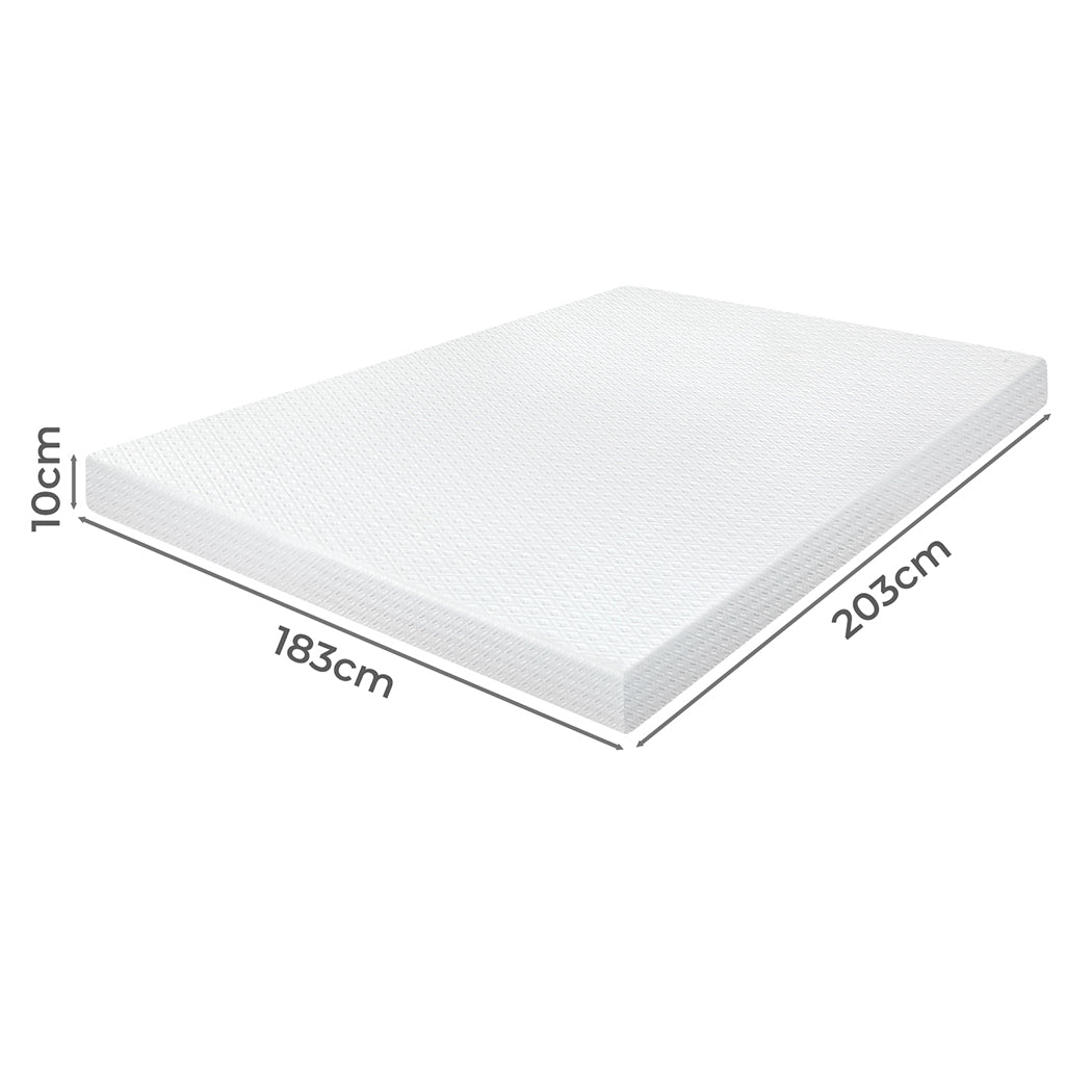 Dreamz Dual-Layer Memory Foam Mattress Topper 10cm-2017004948646137858