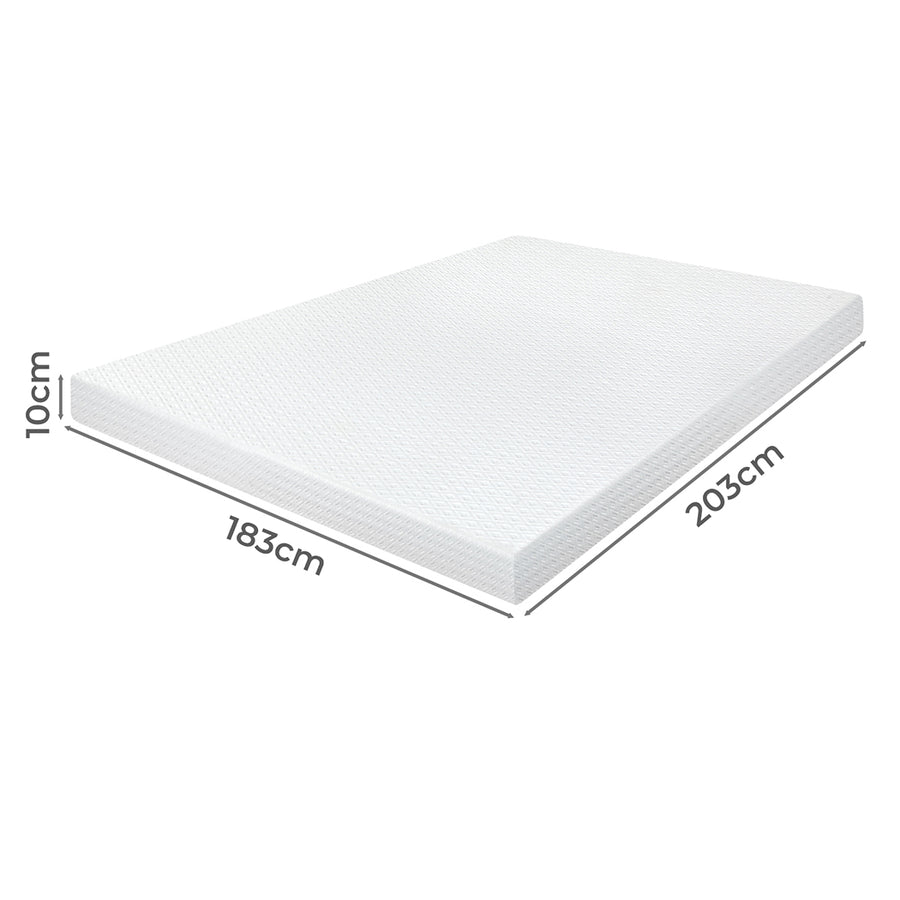 Dreamz Dual-Layer Memory Foam Mattress Topper 10cm-2017004948646137858