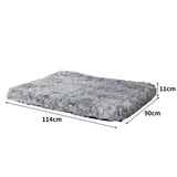 PaWz Dog Mat Pet Calming Bed Memory L Cober Charcoal Large - Front View