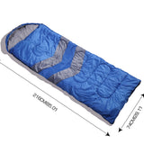Mountview Single Sleeping Bag Bags Outdoor Blue - Front View