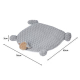 PaWz Pet Bed Cat Calming Bed Dog Squeaky M Grey Medium - Front View