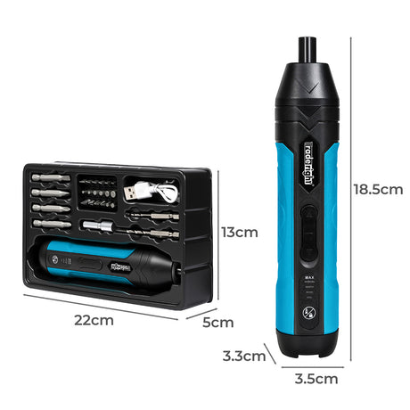 Traderight 4V 26PCS Cordless Screwdriver 1500mAh 300RPM-1960920172596432898