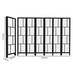 Levede 6 Panel Room Divider 170cm Freestanding Screen-2006733394888757250
