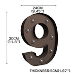 LED Metal Number Lights Free Standing-2006733427742740482