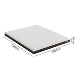 Dreamz Double Mattress Gel Memory Foam Cooling Breathable 15cm Medium Firm - Front View