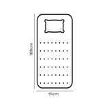 Dreamz Pillowtop Mattress Topper thickness 5cm - Front View