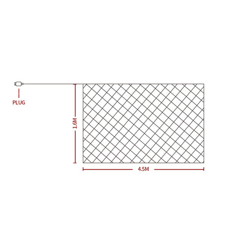EMITTO 300LED Christmas Net Lights Mesh-1954803089500409858