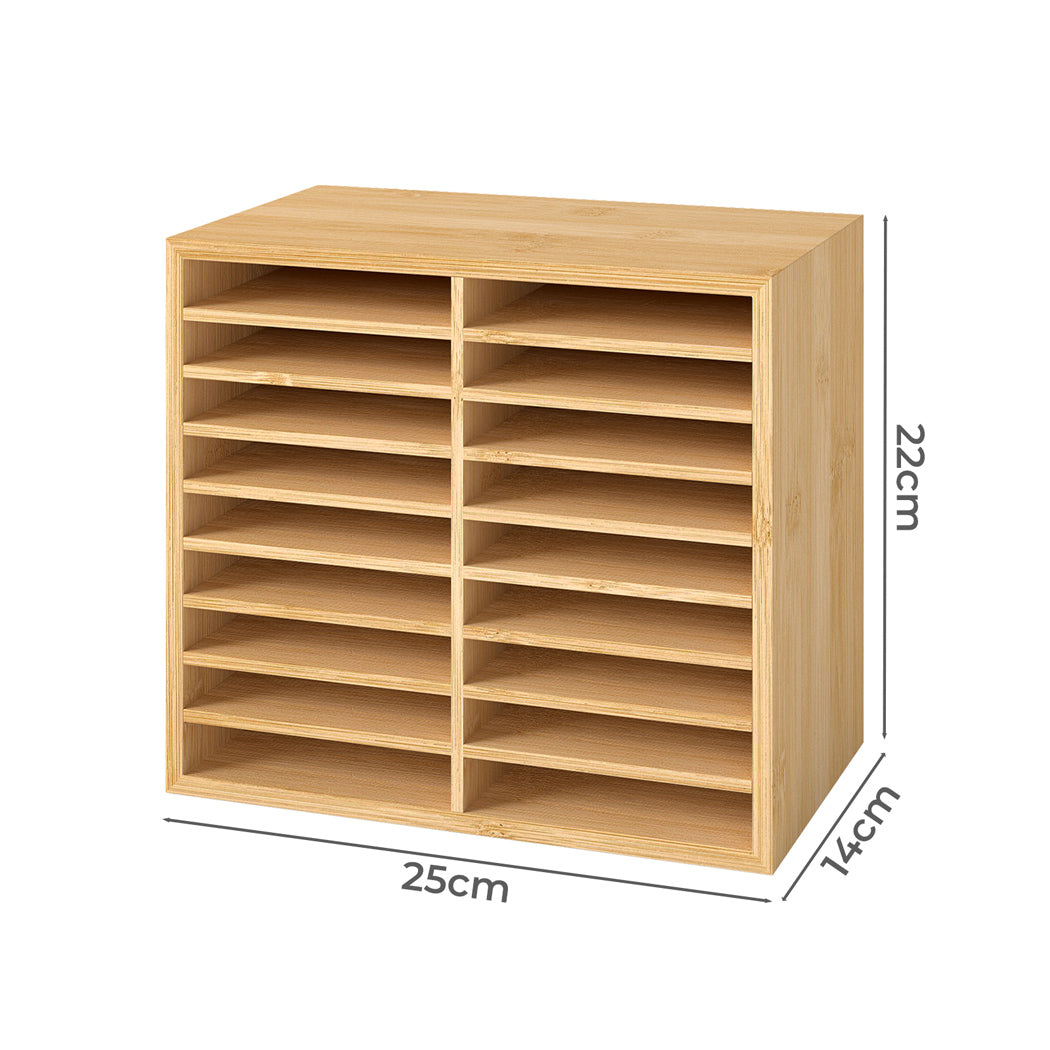 Levede Bamboo Marker Organizer Large Capacity Holder-2006732767081140226