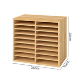 Levede Bamboo Marker Organizer Large Capacity Holder - Front View