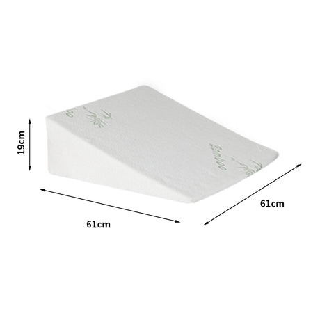 DreamZ Bedding Wedge Pillow Memory Foam White 19-2006733150843179010