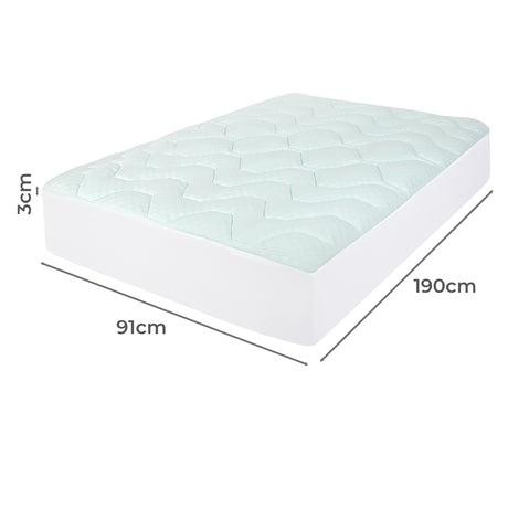 Dreamz Mattress Topper Pillowtop Cover Protector Single-2006733413800873986