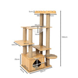 PaWz Cat Tree Scratching Post Scratcher - Front View