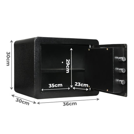 23.3L Digital Security Safe Box Password Key Lock Cash-1954802455669772290