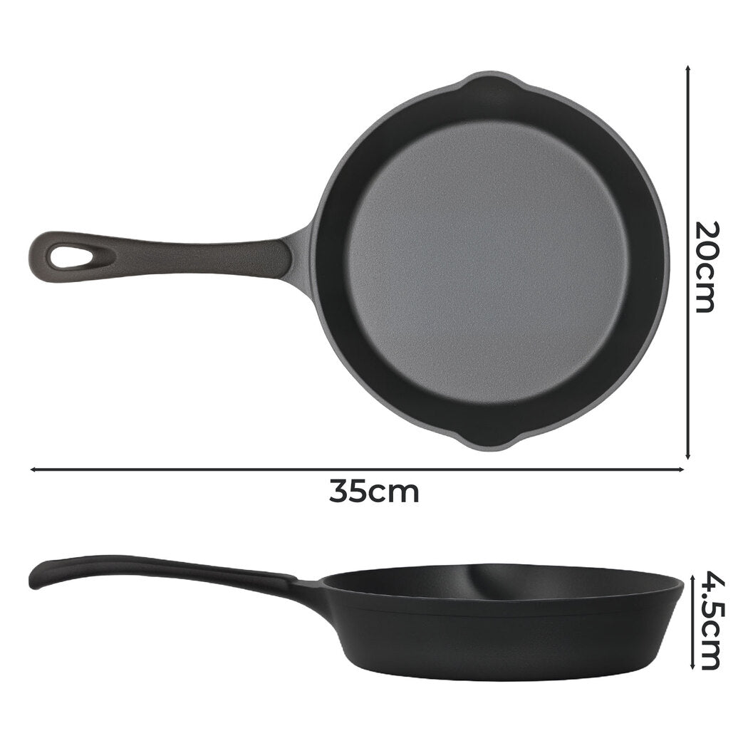 Toque Non Stick Frying Pan Cast Iron Steak Skillet 20cm-2011971113483112450