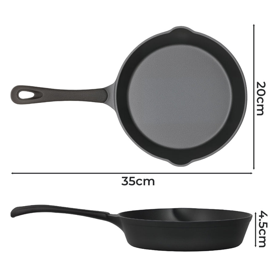 Toque Non Stick Frying Pan Cast Iron Steak Skillet 20cm-2011971113483112450